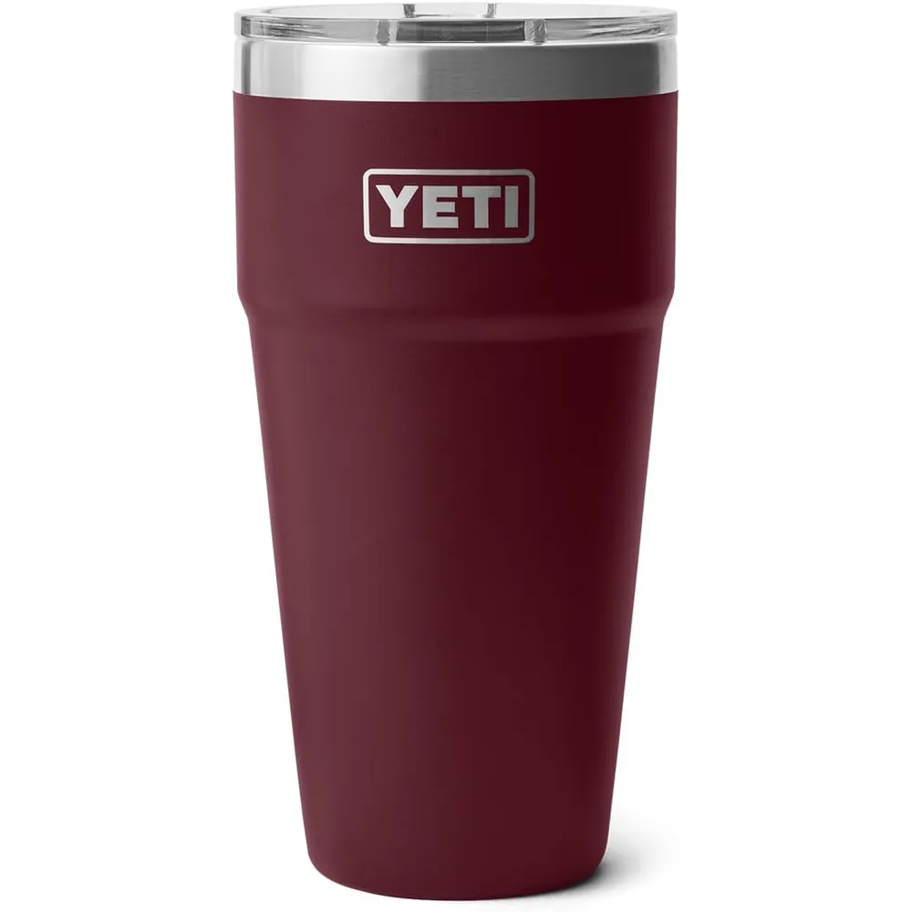 YETI Rambler Vaso  de 30 oz de acero inoxidable con tapa MagSlider color guinda