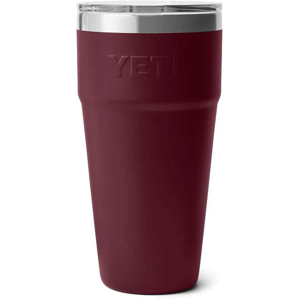 YETI Rambler Vaso  de 30 oz de acero inoxidable con tapa MagSlider color guinda