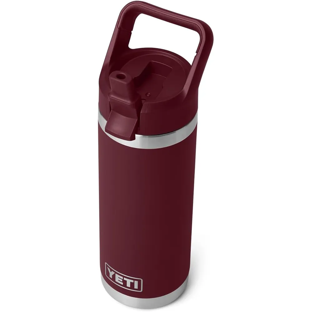 YETI Botella Rambler con Tapa de Cañita de 18 oz | Guinda