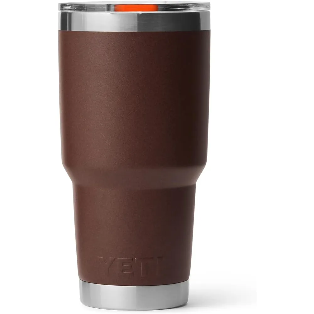 YETI Rambler Vaso de 30 oz de acero inoxidable y tapa MagSlider color marrón