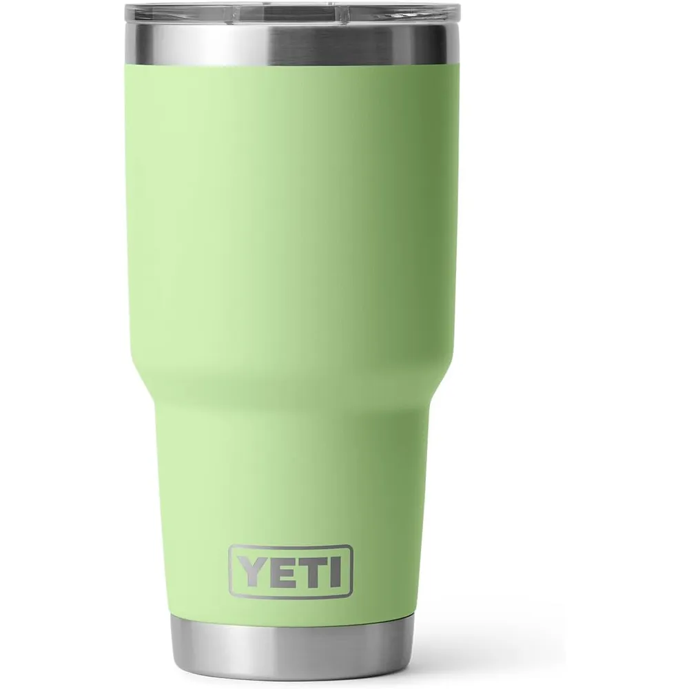 YETI Rambler Vaso de 30 oz de acero inoxidable y tapa MagSlider color verde limón