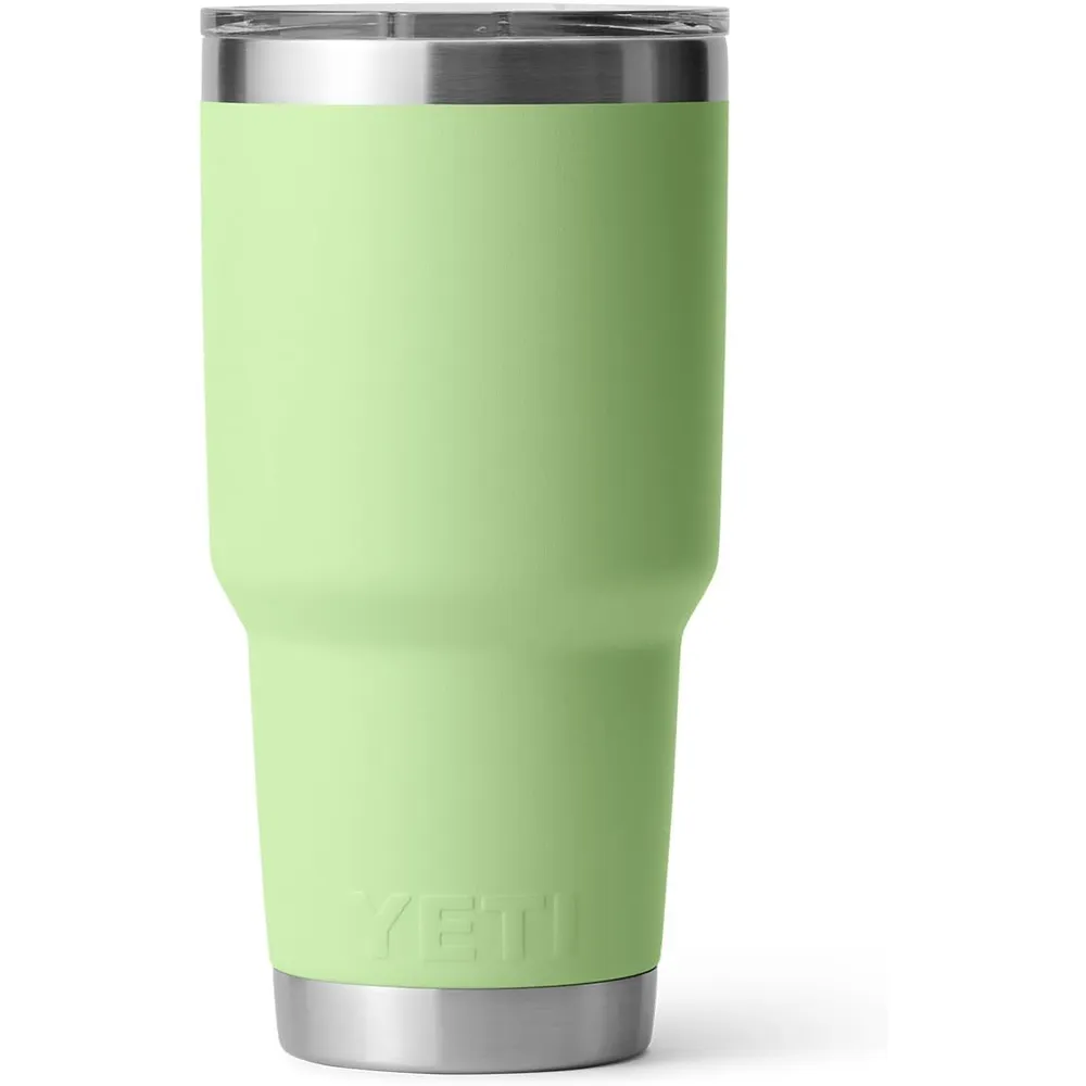 YETI Rambler Vaso de 30 oz de acero inoxidable y tapa MagSlider color verde limón
