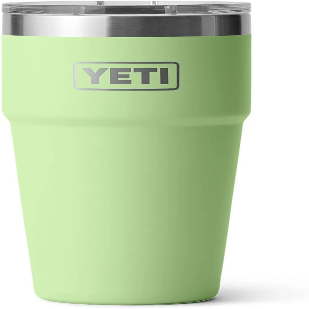 YETI Rambler Vaso de 20 oz de acero inoxidable y tapa MagSlider color verde limón