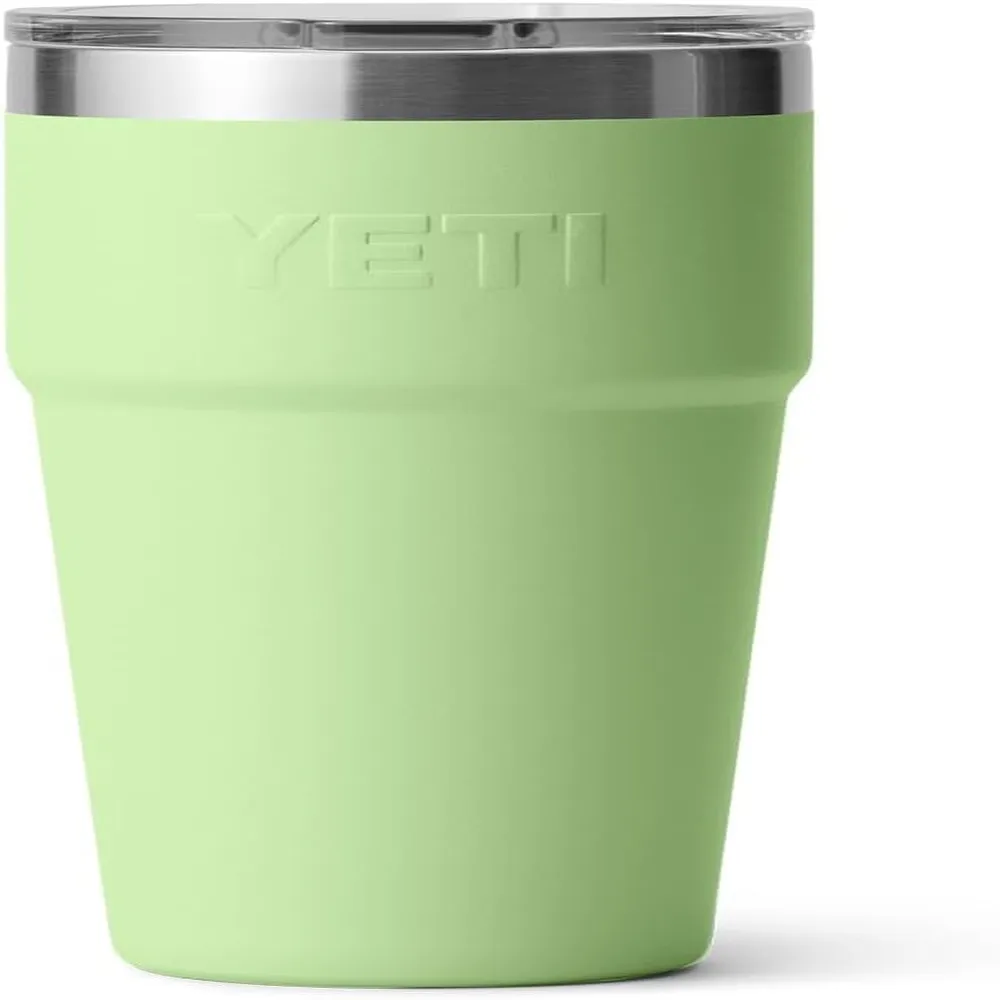 YETI Rambler Vaso de 20 oz de acero inoxidable y tapa MagSlider color verde limón