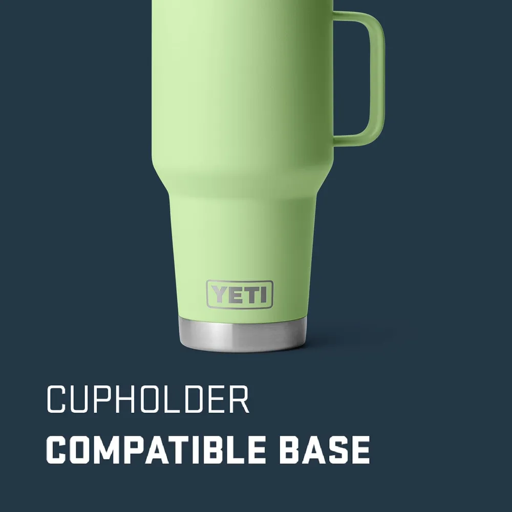 YETI Rambler Vaso de 30 oz de acero inoxidable y tapa Stronghold color verde limón