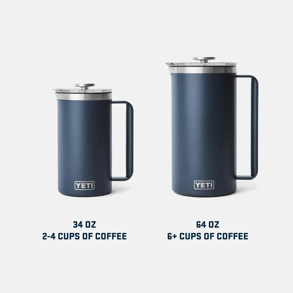 YETI Rambler Cafetera de Prensa con filtro de 64 oz | Verde Limón
