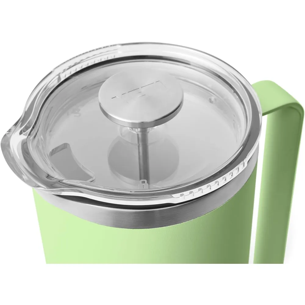 YETI Rambler Cafetera de Prensa con filtro de 64 oz | Verde Limón