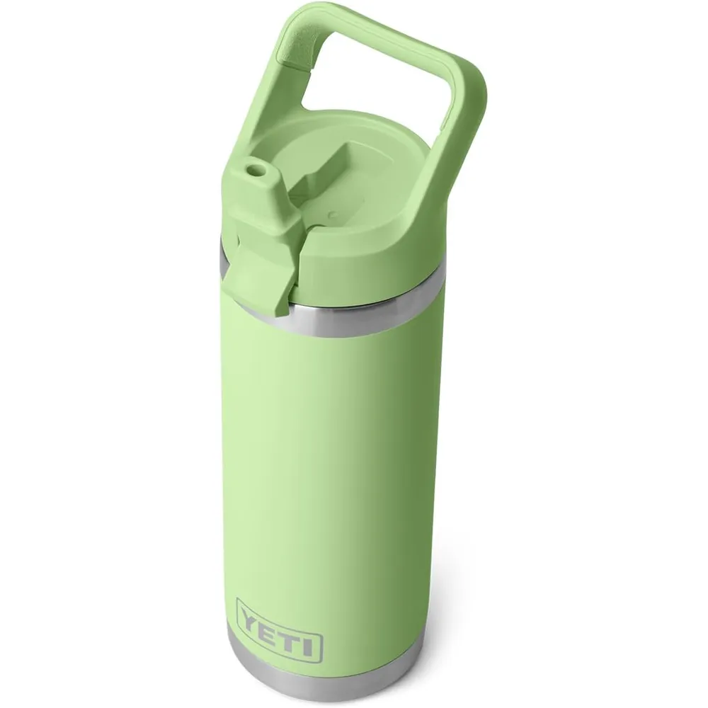 YETI Botella Rambler con Tapa de Cañita de 18 oz | Verde Limón