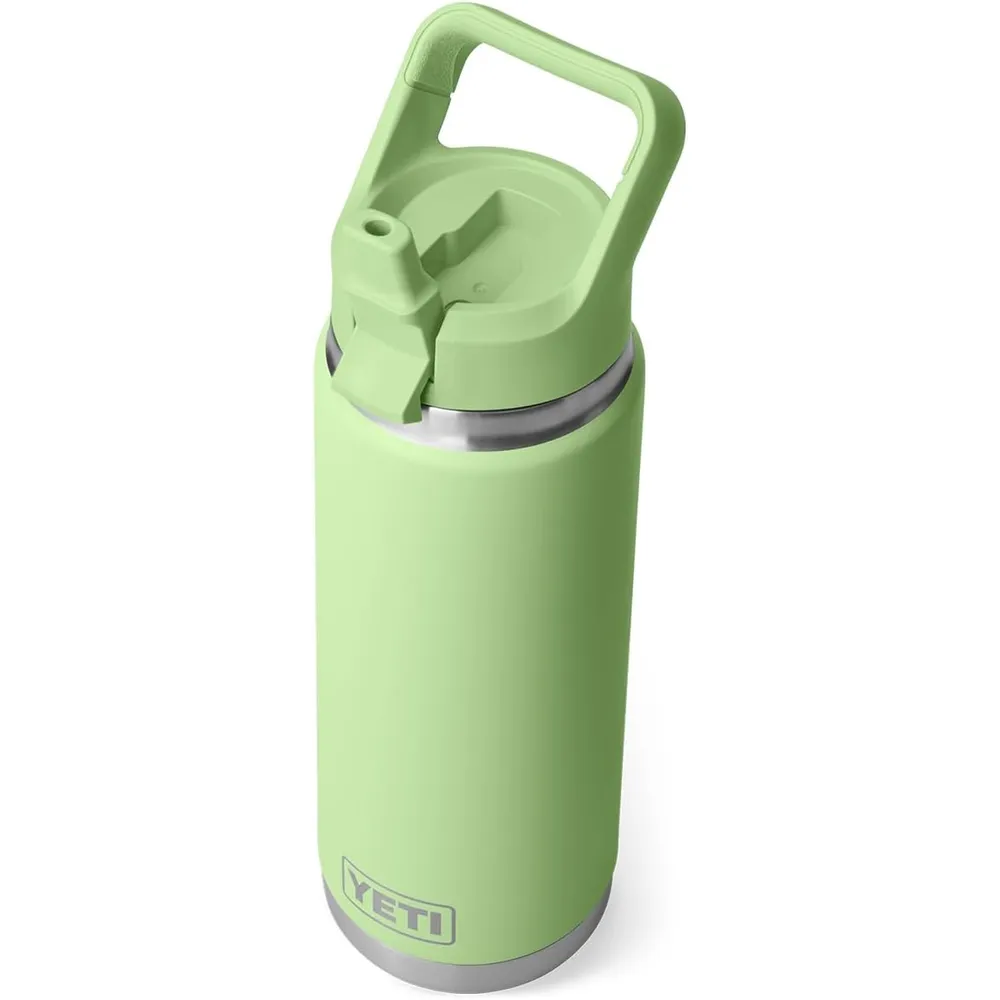 YETI Botella Rambler con Tapa de Cañita de 26 oz | Verde Limón