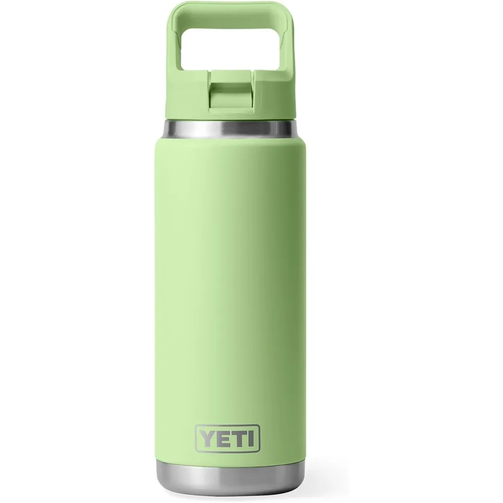 YETI Botella Rambler con Tapa de Cañita de 26 oz | Verde Limón