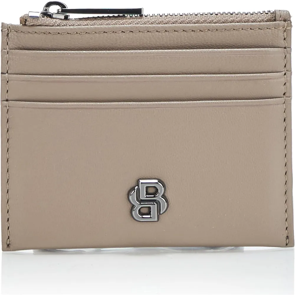 TARJETERO HUGO BOSS ICON ZIP CREMA HOMBRE