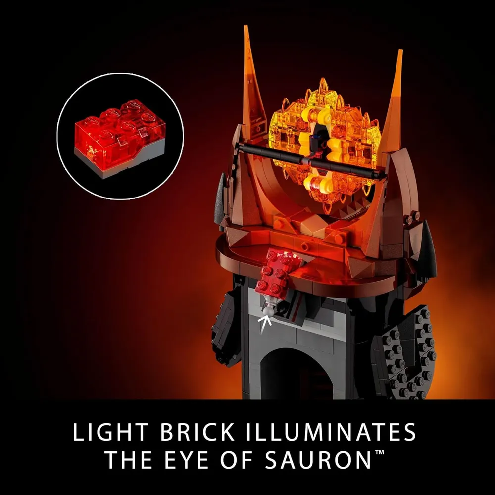 Lego Icons El Señor de los Anillos Barad-dûr, set coleccionable para adultos