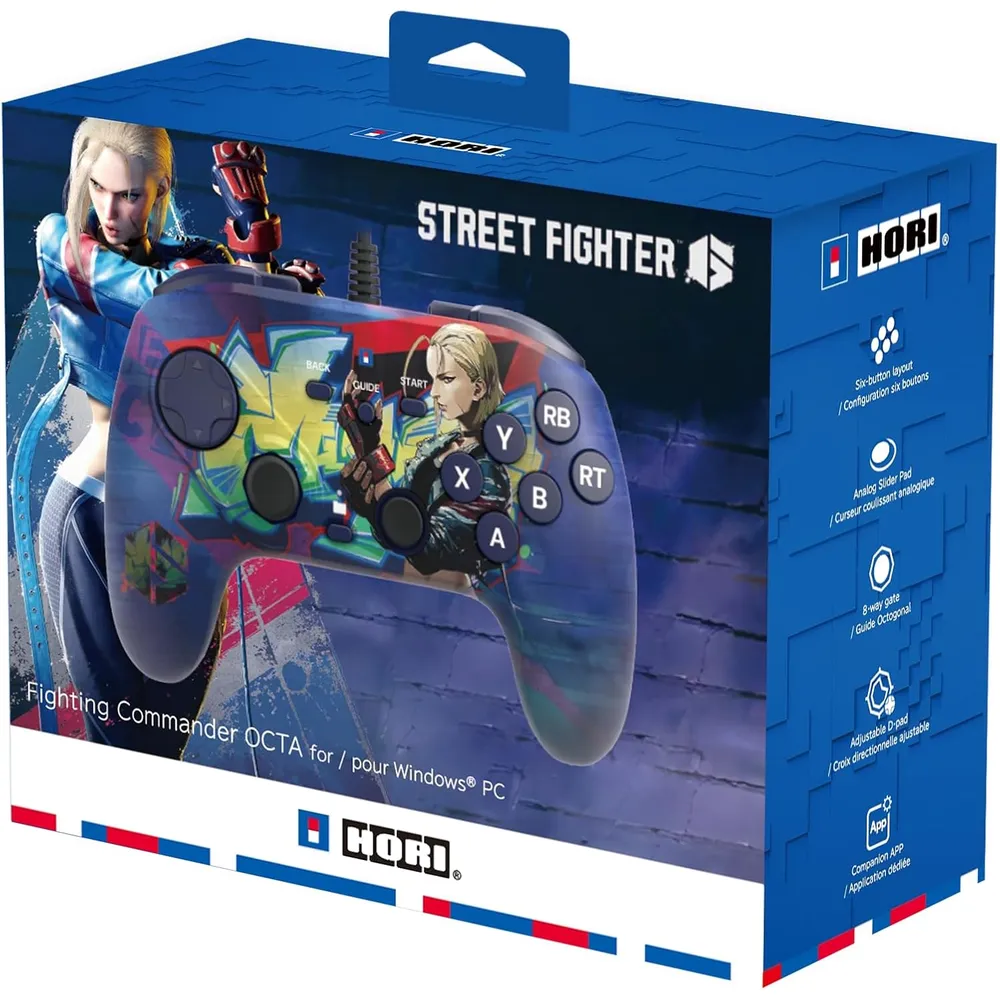 Hori Mando de combate Octa Street Fighter 6 Cammy Edition para PC Windows