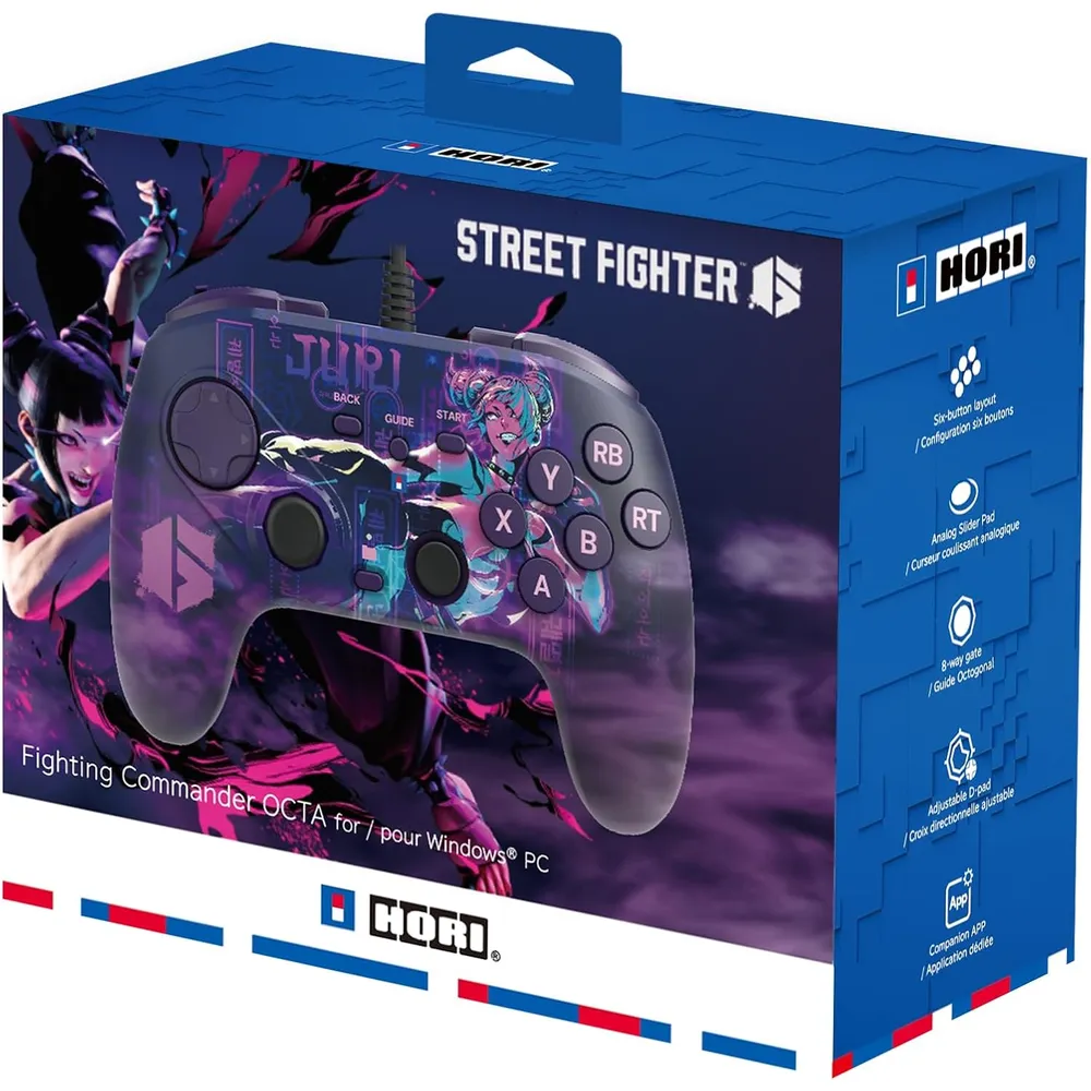Hori Mando de combate Octa Street Fighter 6 Juri Edition para PC Windows