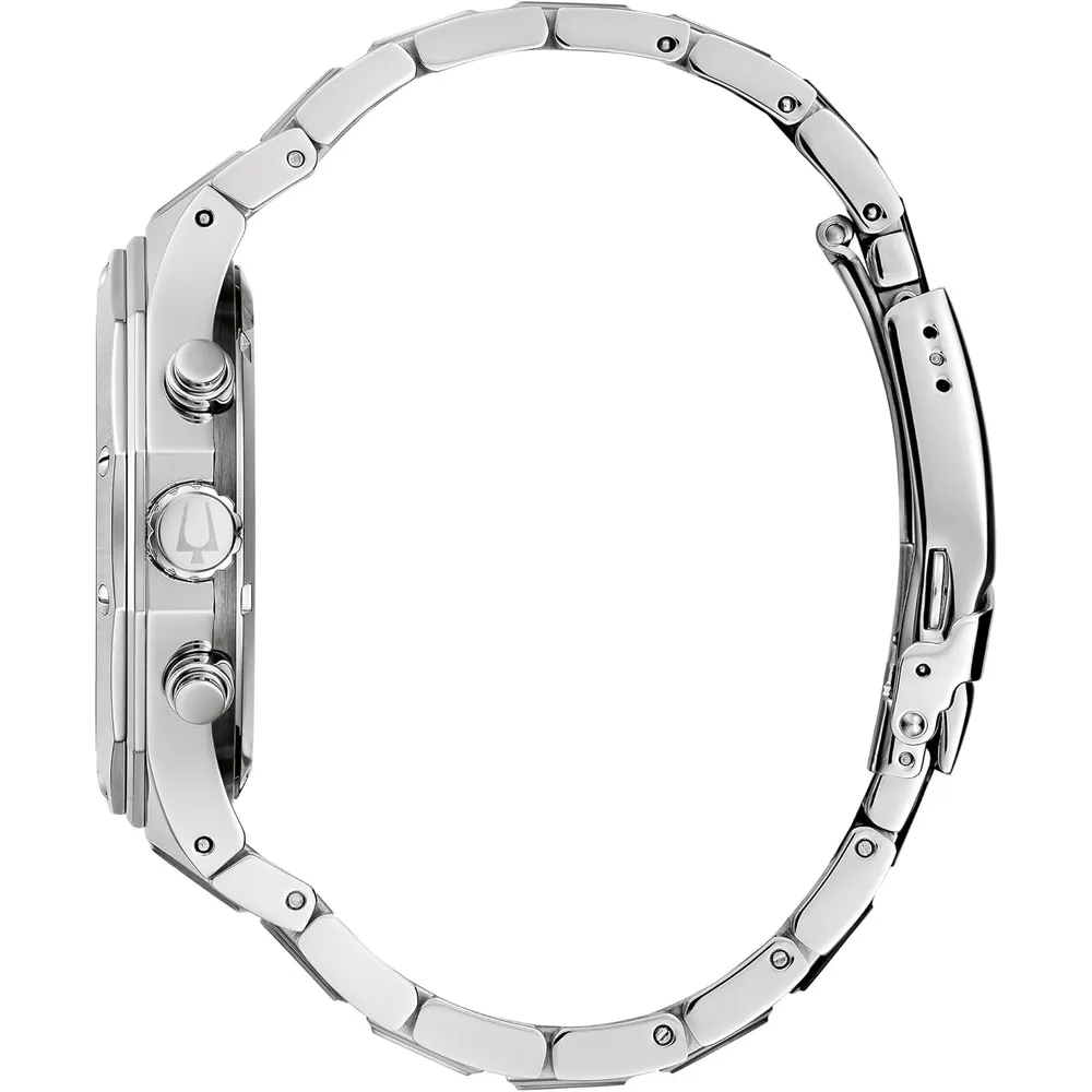 Bulova reloj clásico hombre cronógrafo cuarzo 6 agujas | Plata