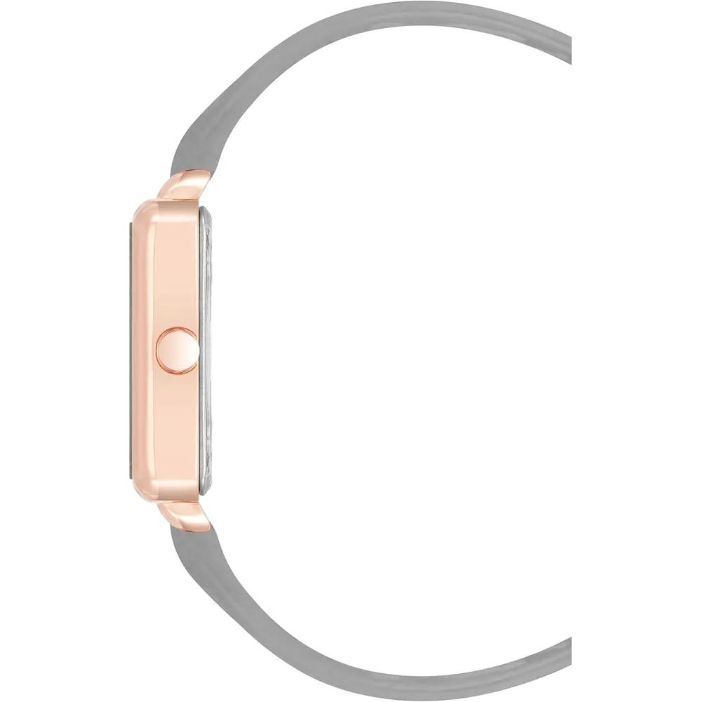 Nine West NW/2670GPWT reloj para dama con correa elegante | 31 mm - Gris/Oro rosa