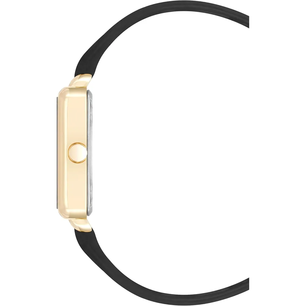 Nine West NW/2670GPWT reloj para dama con correa elegante | 31 mm - Negro/Oro