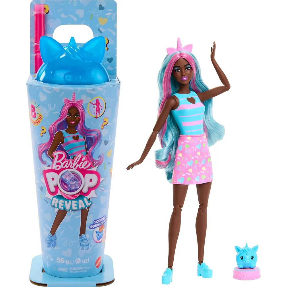 BARBIE POP REVEAL SHAKES UNICORNIO CON SORPRESAS