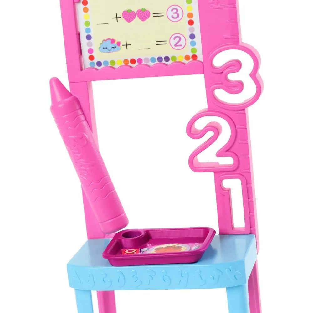 BARBIE MUÑECA MAESTRA MORENA CON NIÑA Y ACCESORIOS
