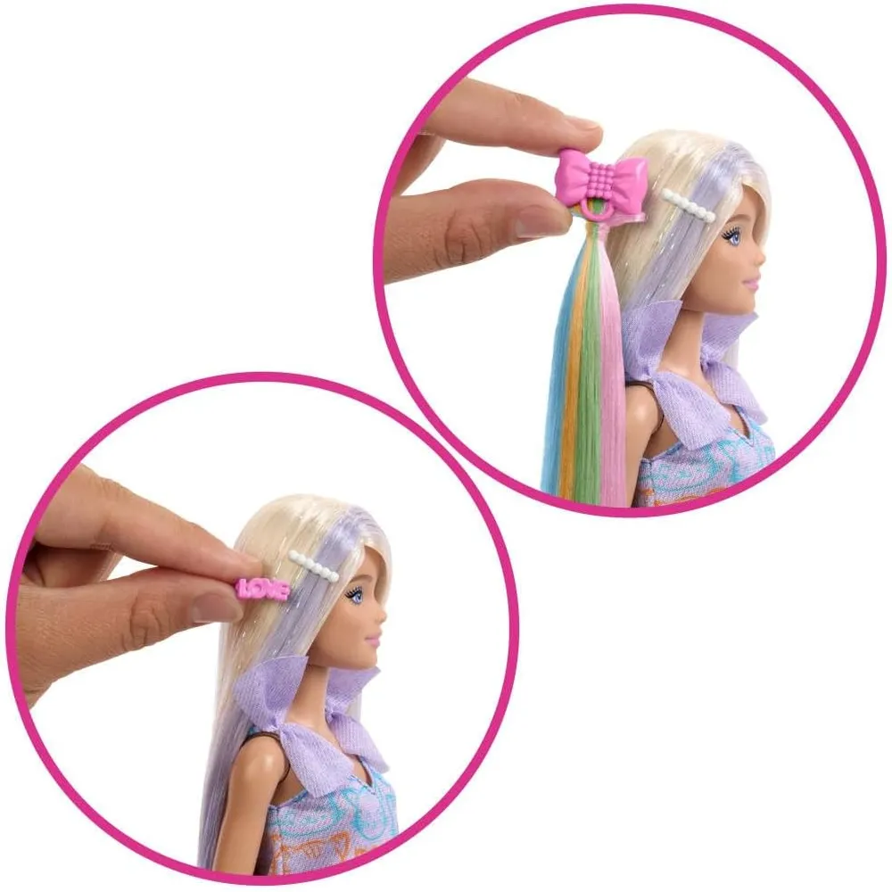 BARBIE muñeca rubia 11"/28 cm vestido plateado