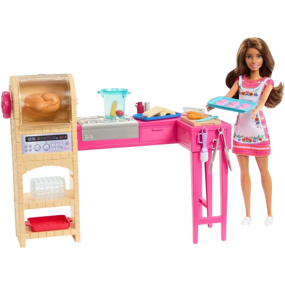 BARBIE Y TERESA RECETA DE LA AMISTAD SET COCINA