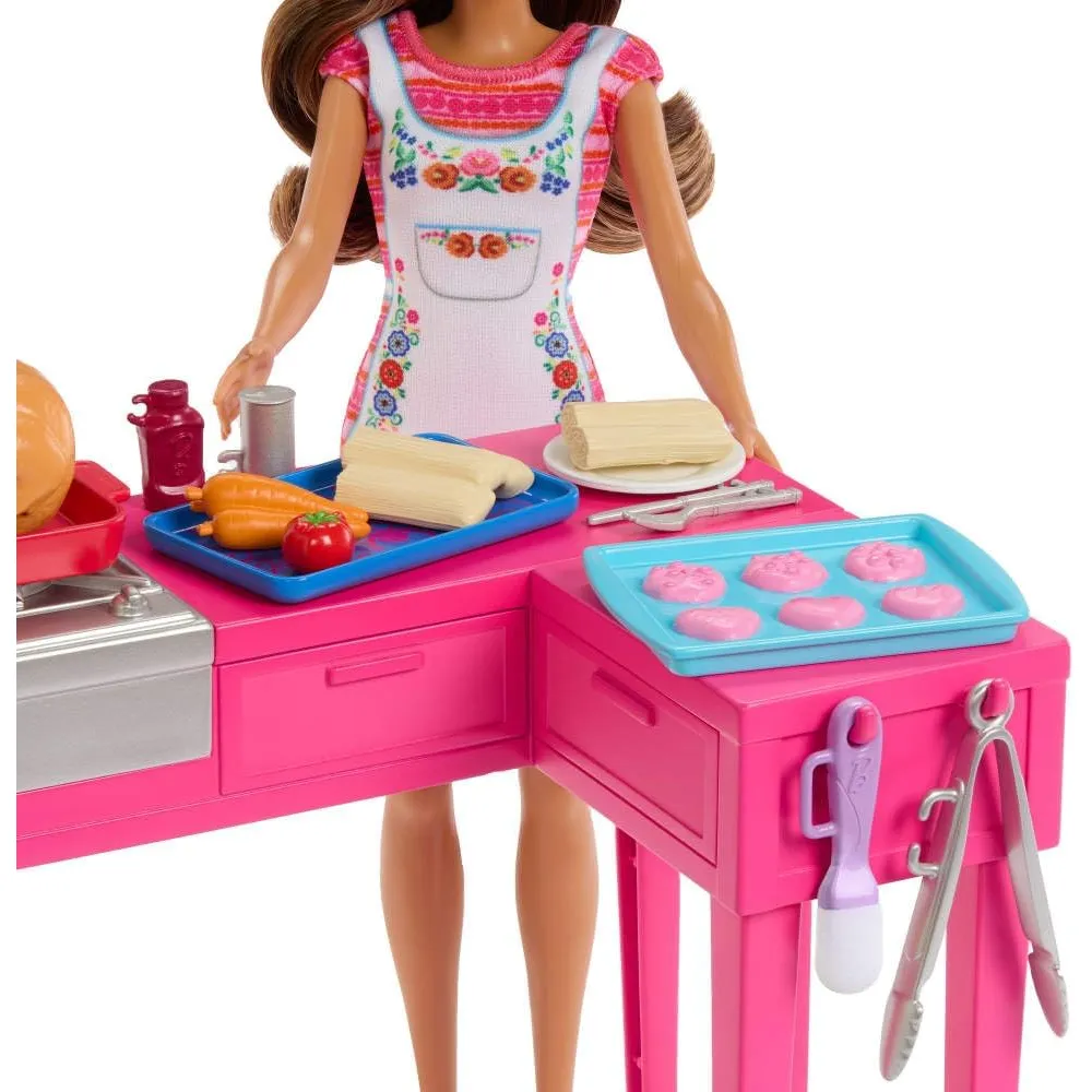 BARBIE Y TERESA RECETA DE LA AMISTAD SET COCINA