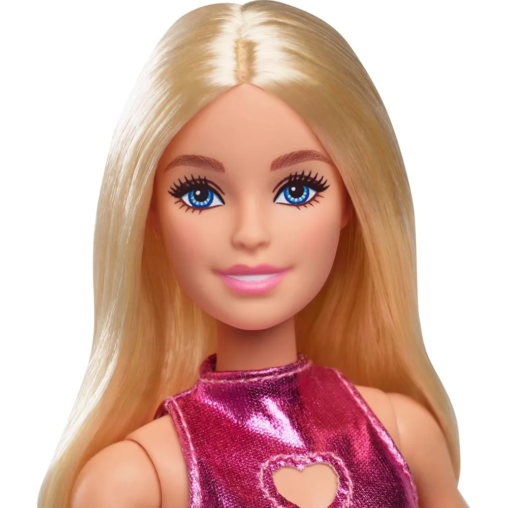 BARBIE Fashionistas 11"/28 cm rubia vestido rosa