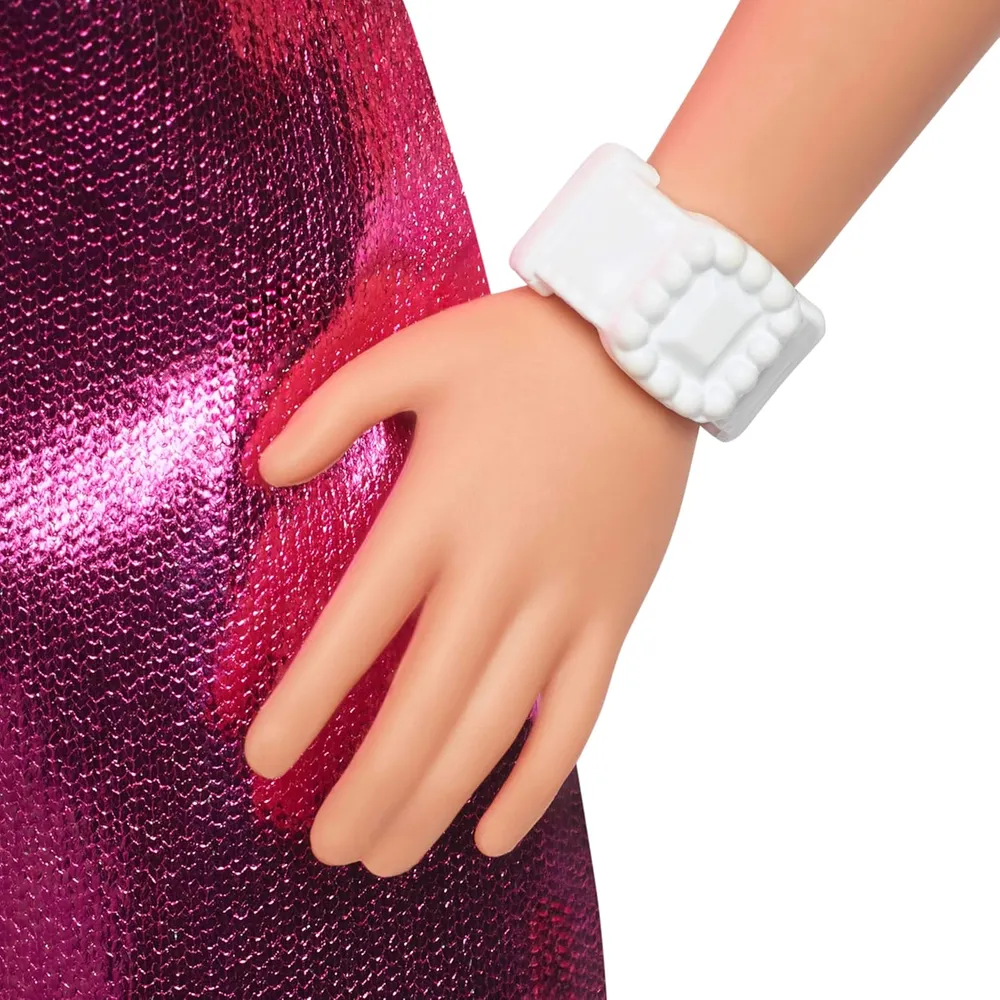 BARBIE Fashionistas 11"/28 cm rubia vestido rosa