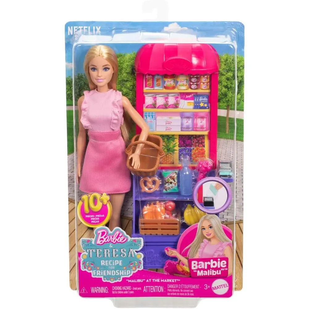 BARBIE Y TERESA RECETA DE LA AMISTAD SET MERCADO MALIBÚ