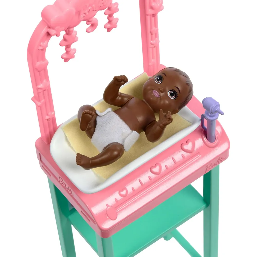BARBIE DOCTORA BEBÉS SET CON MUÑECA RUBIA Y ACCESORIOS