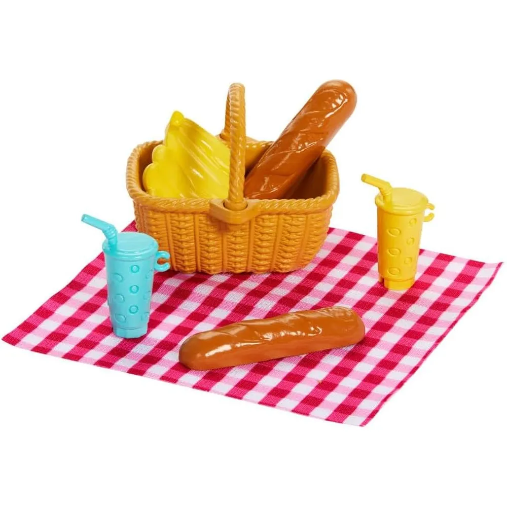 BARBIE FAMILY FRIENDS SET PICNIC CON MUÑECAS Y ACCESORIOS