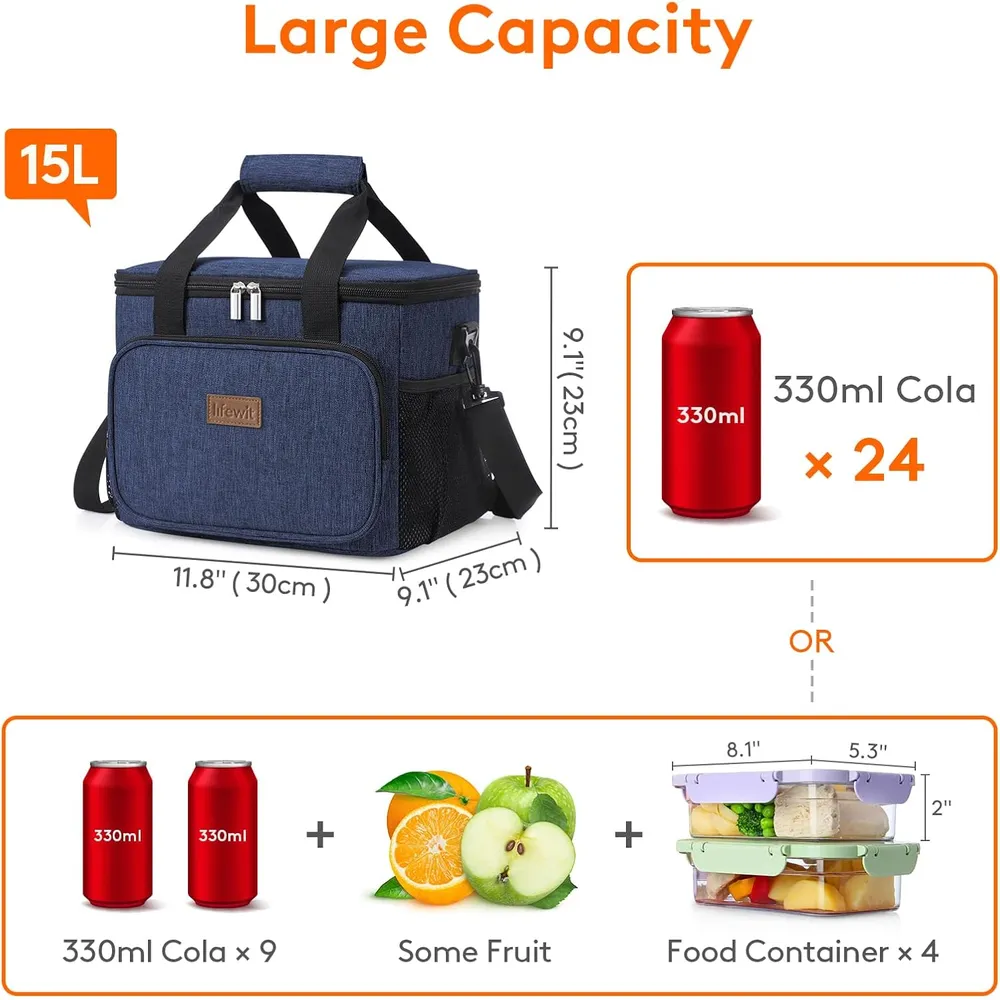 LONCHERA GRANDE DE 15L LIFEWIT