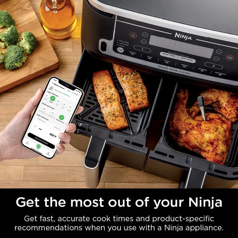 NINJA TERMÓMETRO PROCHEF BLUETOOTH WP100, INALÁMBRICO, PARA CARNES Y PARRILLAS