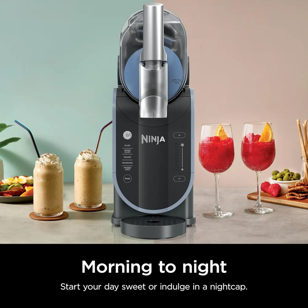 NINJA SLUSHI FS301C, MÁQUINA DE BEBIDAS HELADAS RAPIDCHILL 5 PROGRAMAS | GRIS