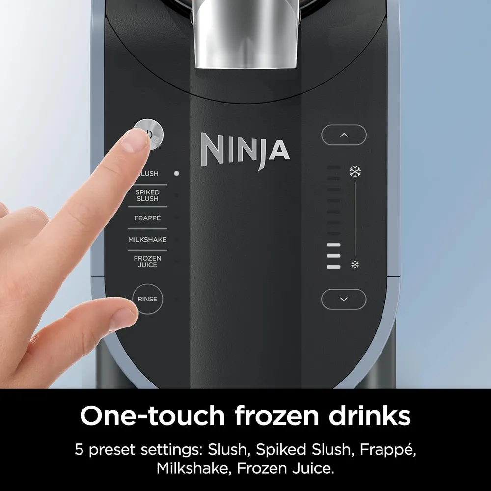 NINJA SLUSHI FS301C, MÁQUINA DE BEBIDAS HELADAS RAPIDCHILL 5 PROGRAMAS | GRIS
