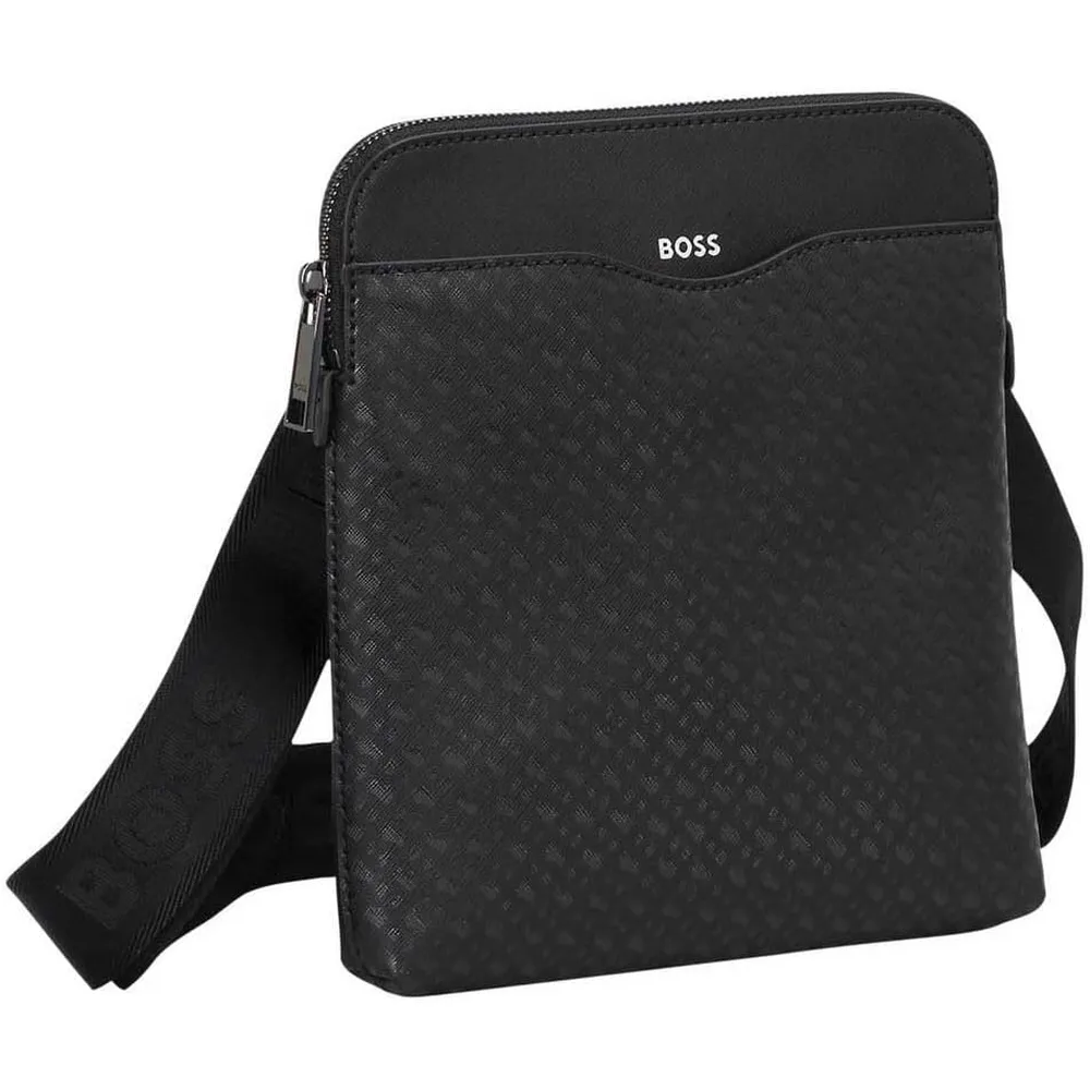 BILLETERA HUGO BOSS ZAIR M ZIP HOMBRE NEGRO