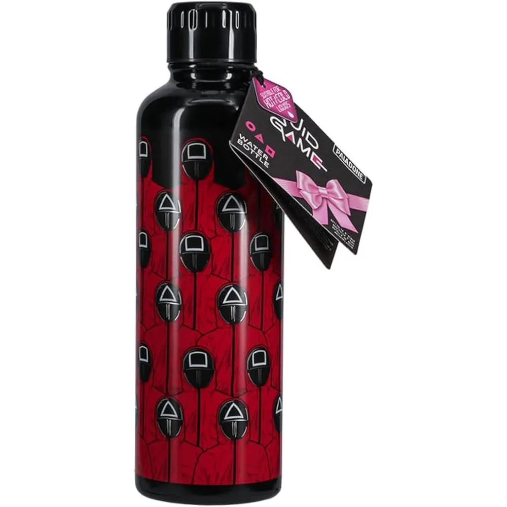 Paladone Squid Game, botella de agua acero inoxidable 500 ml oficial