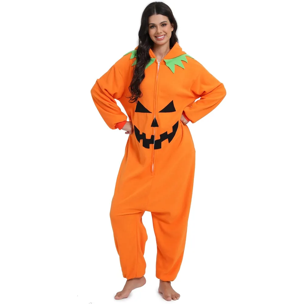 Disfraz Pijama temático para niños y adultos de Calabaza