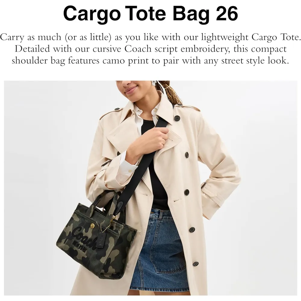 COACH Bolso cargo para mujer | Verde Multi