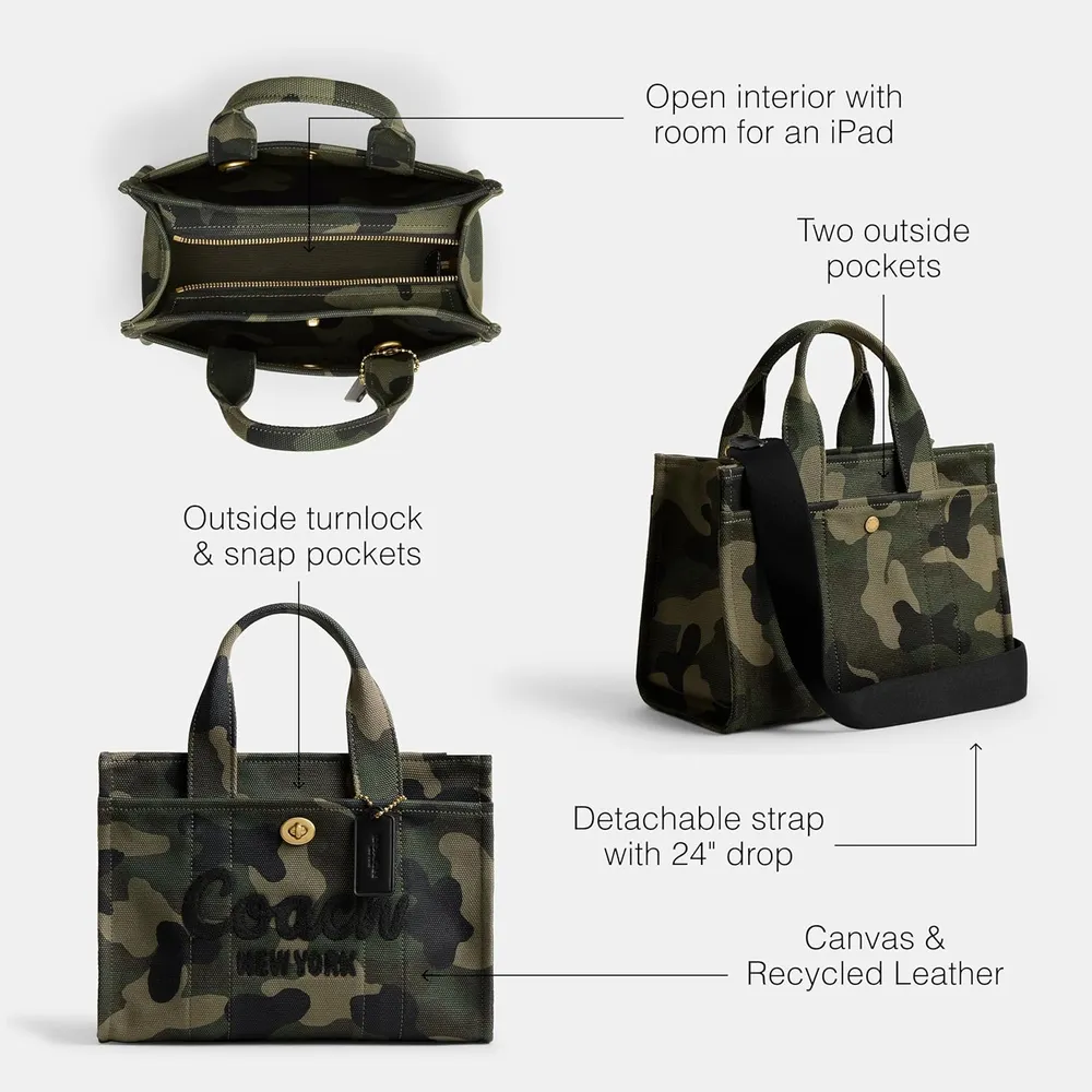 COACH Bolso cargo para mujer | Verde Multi