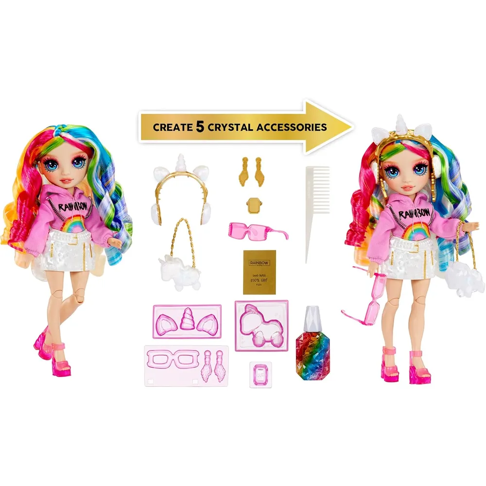 Rainbow High Amaya muñeca Creative Crystals