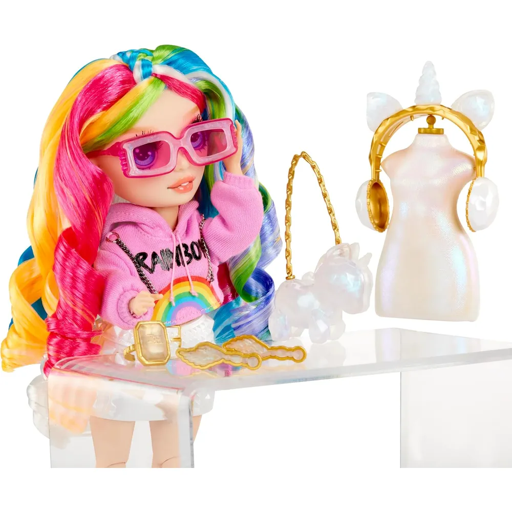 Rainbow High Amaya muñeca Creative Crystals