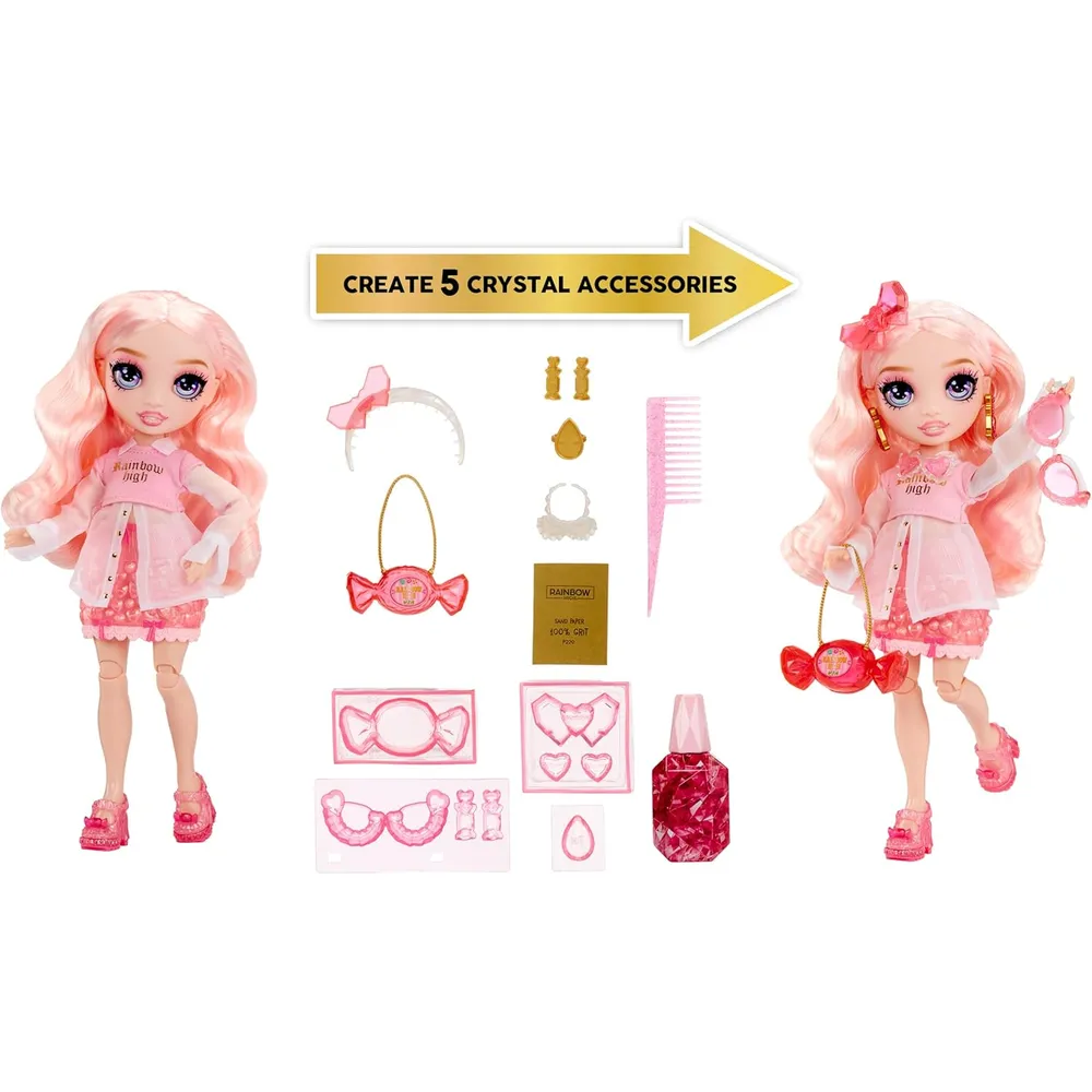 Rainbow High Bella muñeca Creative Crystals