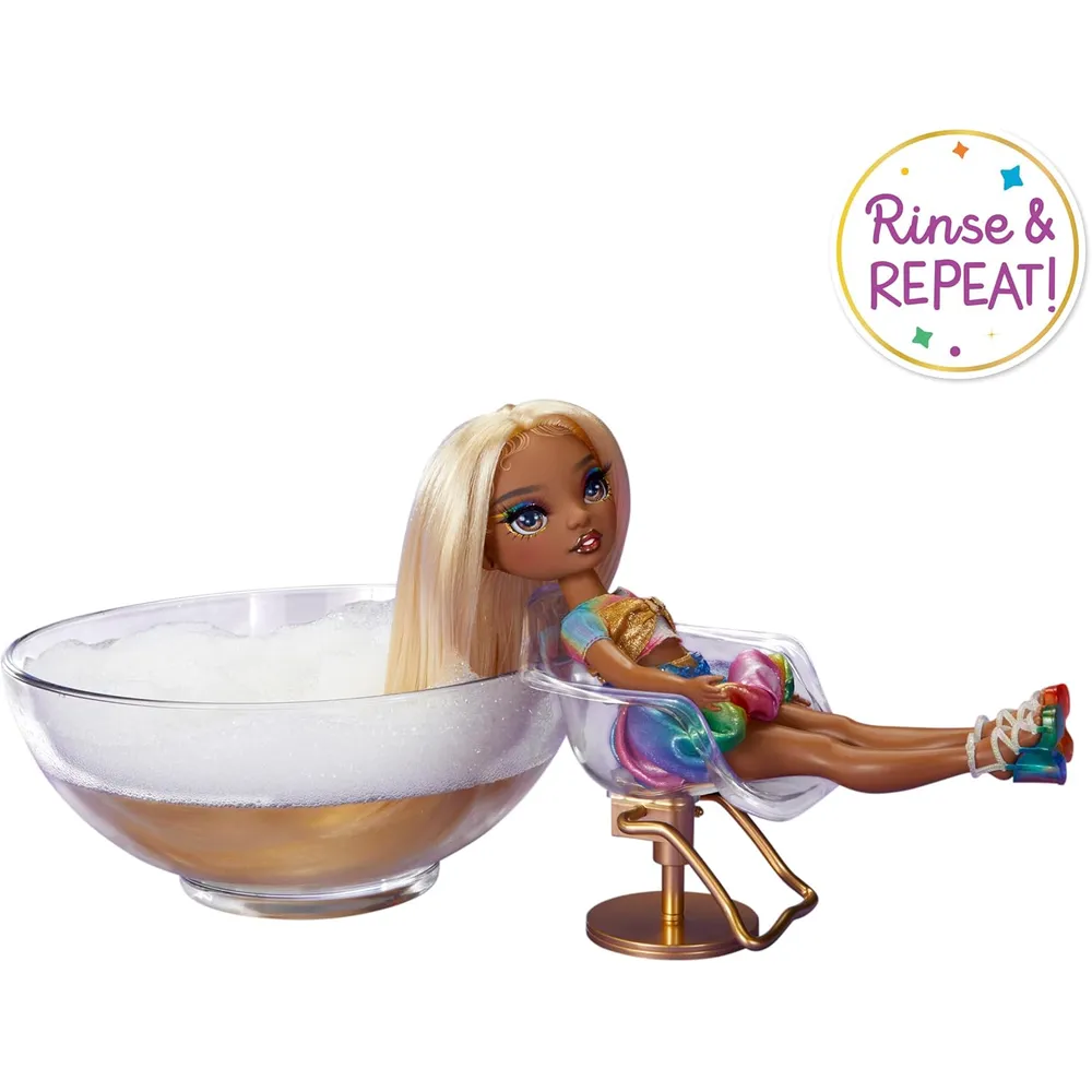 Rainbow High Meline muñeca con tiza para peinar