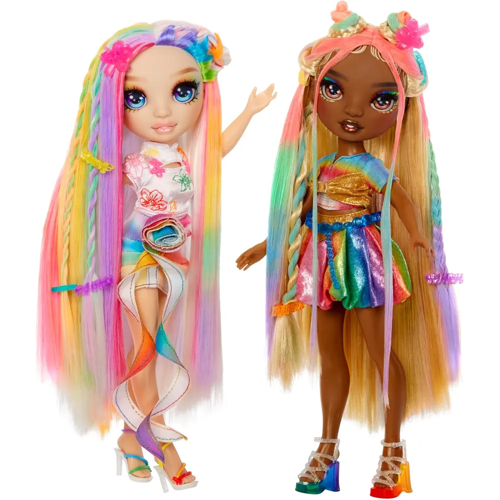 Rainbow High Meline muñeca con tiza para peinar
