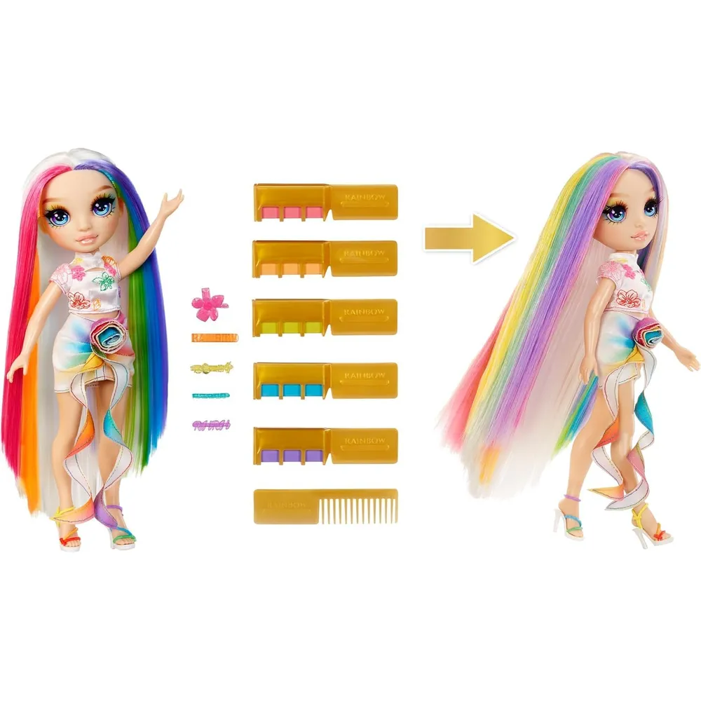 Rainbow High muñeca con tiza arcoíris