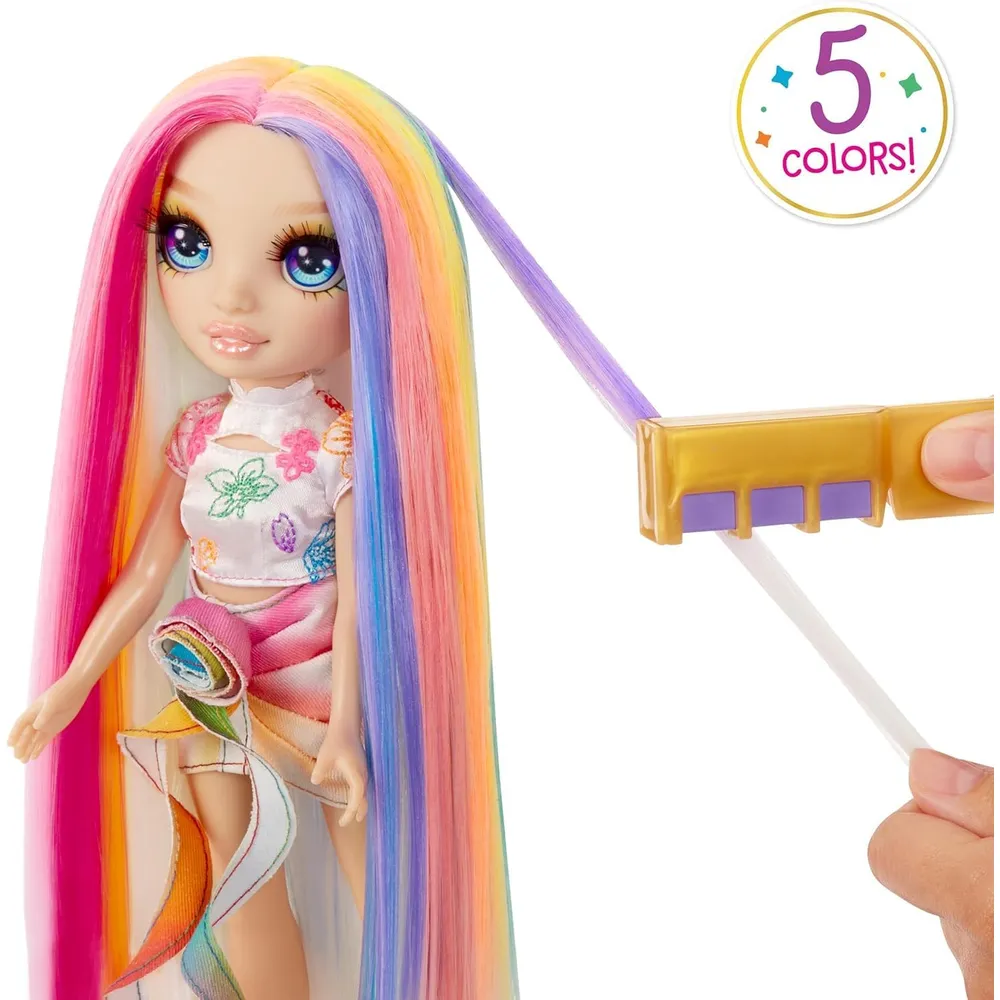Rainbow High muñeca con tiza arcoíris
