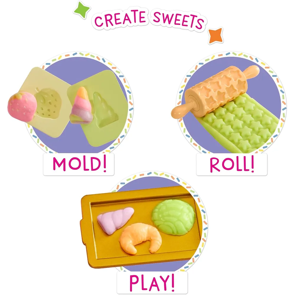 Rainbow High Littles tienda de postres con muñeca