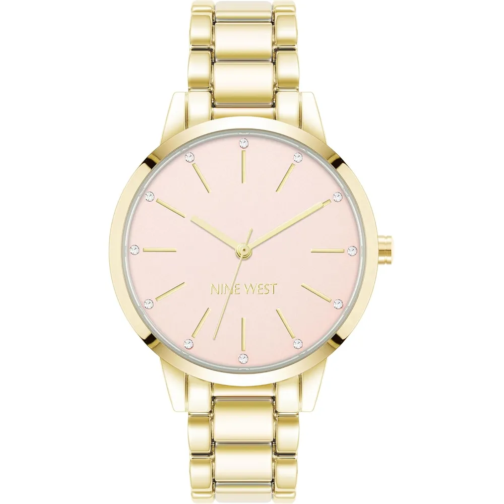 Nine West NW/2098CHGB reloj para dama | 36 mm - Rosa/Dorado