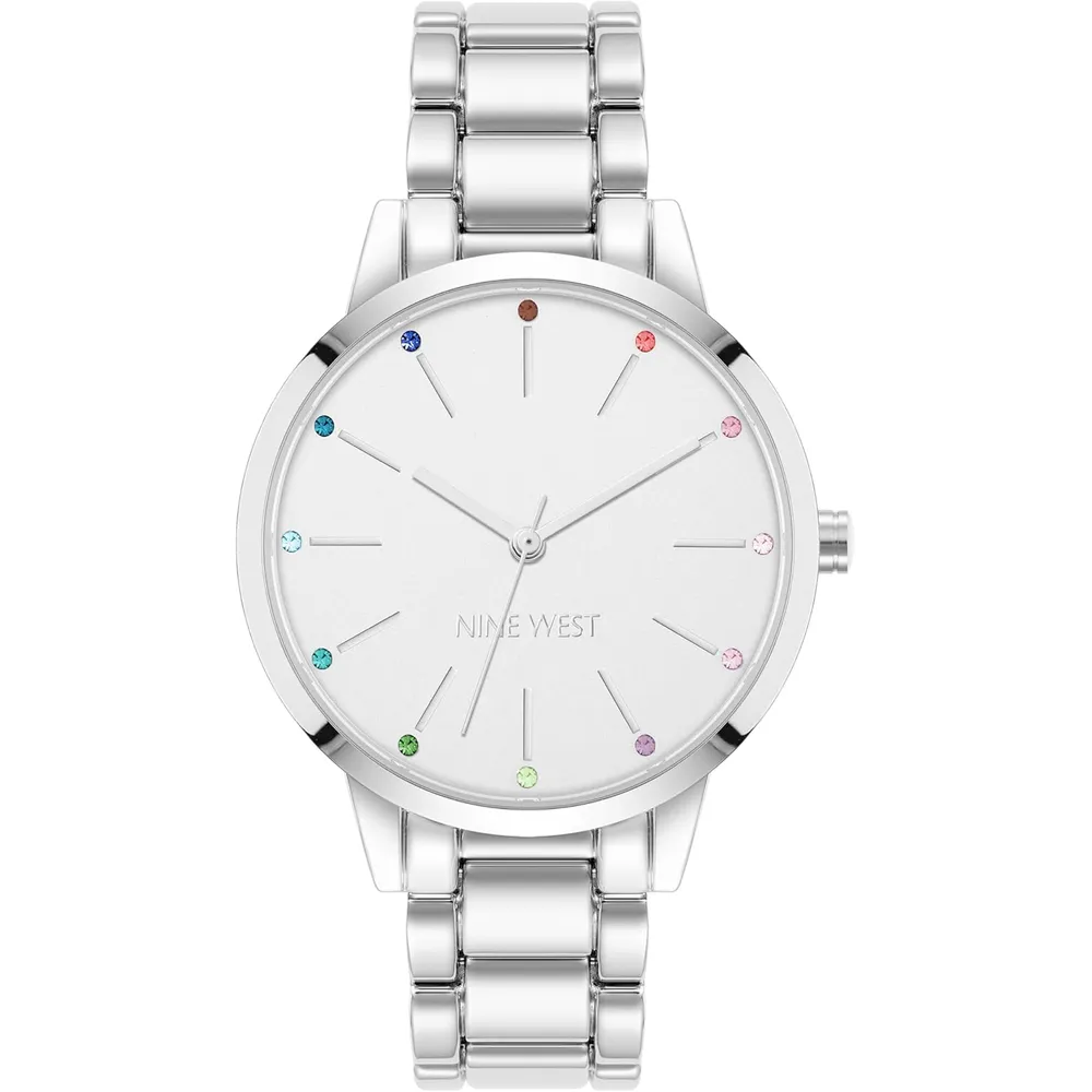 Nine West NW/2098CHGB reloj para dama | 36 mm - Titanio